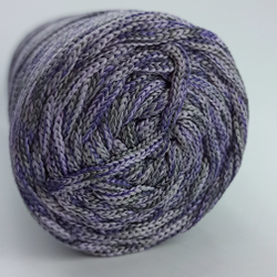 Полиэфирный шнур круглый 3 мм меланж Спелая ежевика