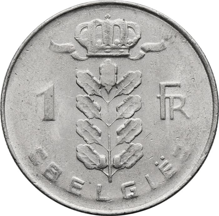 1 франк 1950-1988 Бельгия