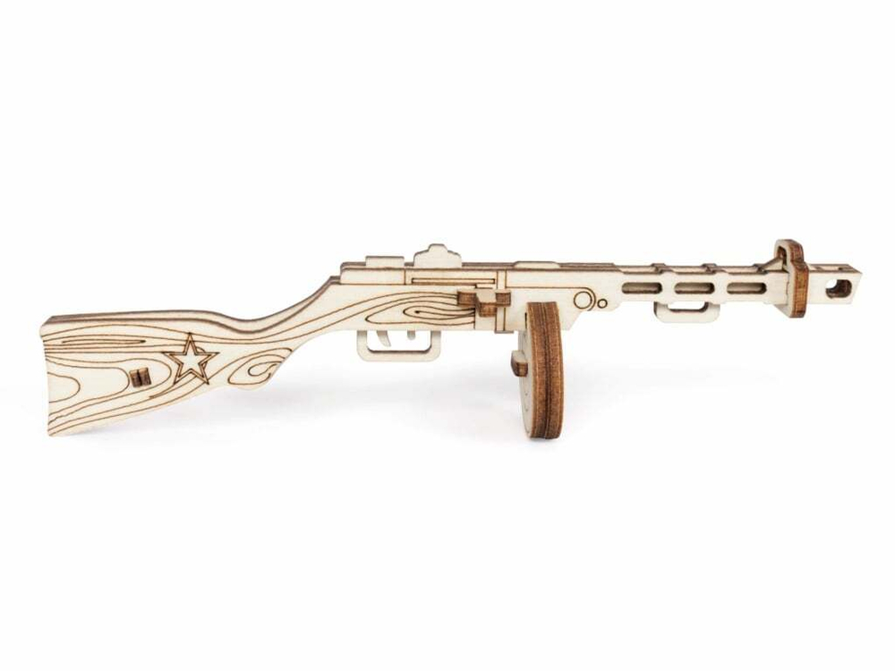 Пистолет-пулемёт 1940 от Lemmo - Деревянный конструктор, сборная модель 3D пазл