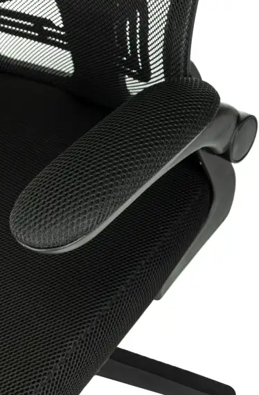 Кресло Бюрократ MC-101-H черный сетка/ткань с подголов. крестов. пластик