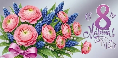 Конверт для денег "С 8 Марта!" 5.0002242