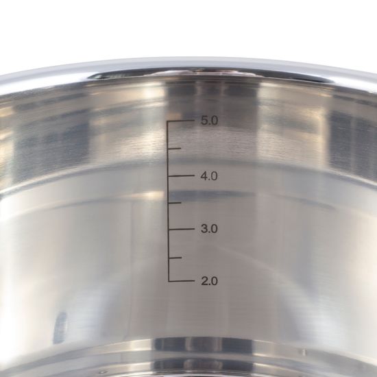 Кастрюля 5,7 л. из нержавеющей стали Kamille KM 5857 с крышкой