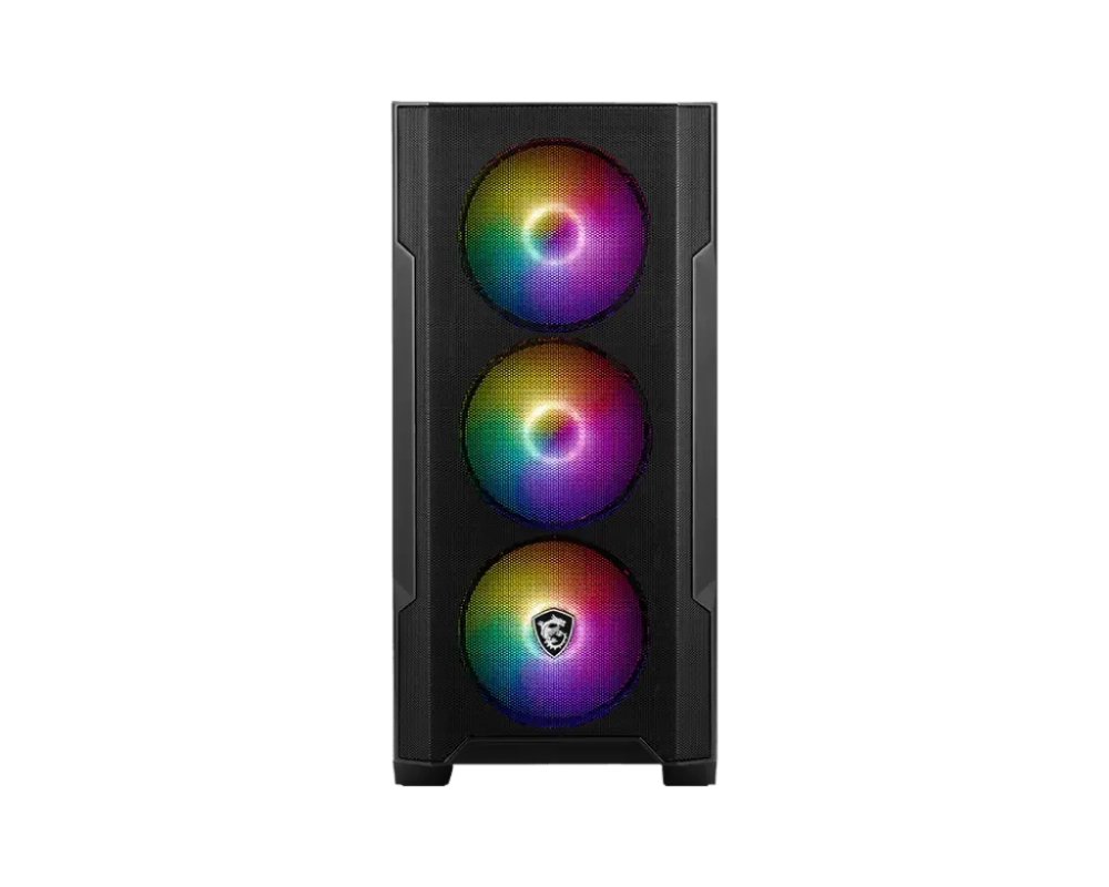 Компьютерный корпус MSI MAG FORGE M100A mATX/Mini-ITX 1x3.5", 2x2.5", 1xUSB 3.2 Gen1, Audio, Mic, Предустановлены 4xRGB FAN, Micro ATX,