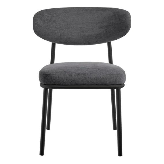 Стул Arvo серый шенилл с черными ножками