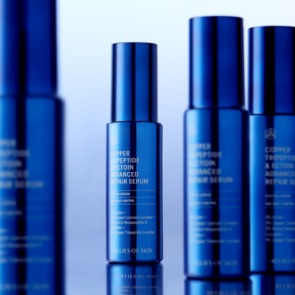 ALLIES OF SKIN Copper Tripeptide & Ectoin Advanced Repair Serum Восстанавливающая сыворотка с трипептидом меди и эктоином, 30 мл