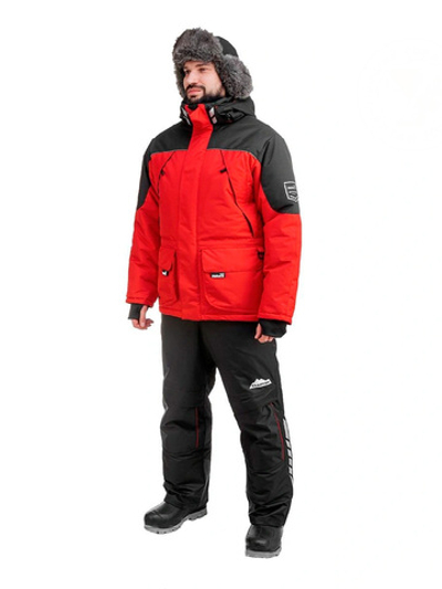 Костюм зимний рыболовный Helios Чарыш Pro, цвет красный, размер M 10/10 К (T-KSCP-M-48/176R)