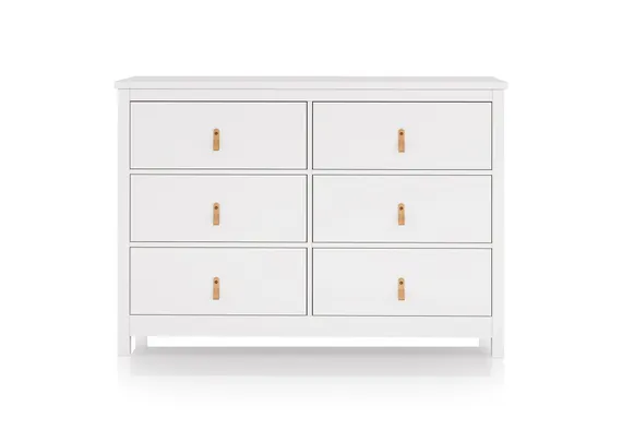 Комод Wood 6 ящиков (белый)