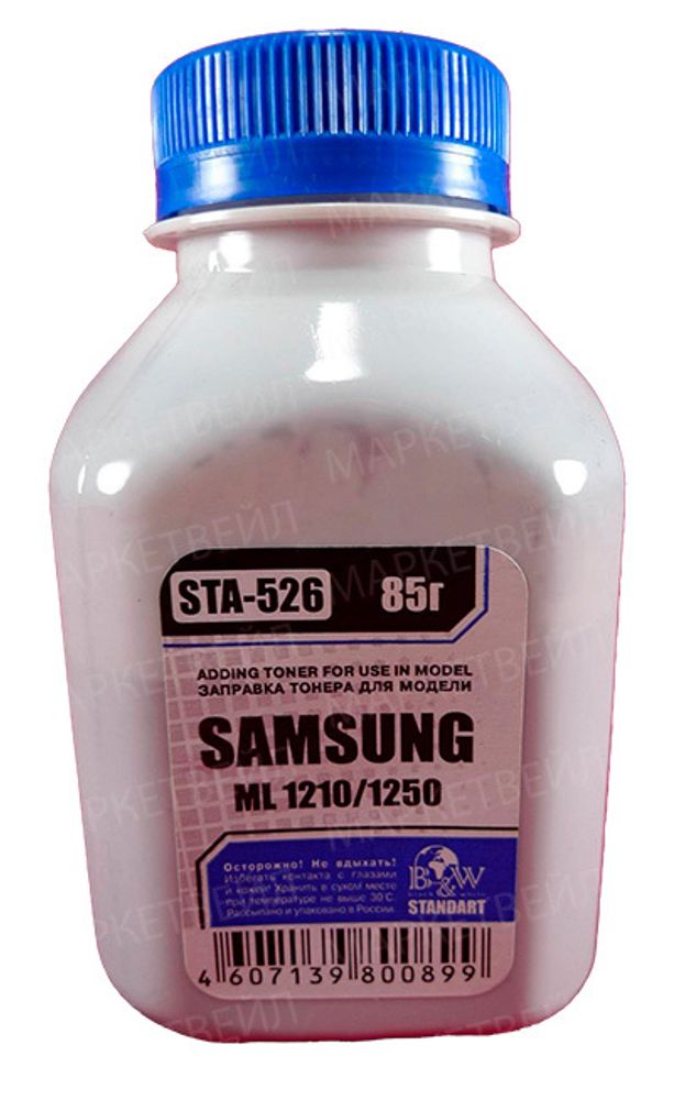 Тонер SAMSUNG ML-1210/1250/4500 (85г) Black&amp;White Standart фасовка Россия