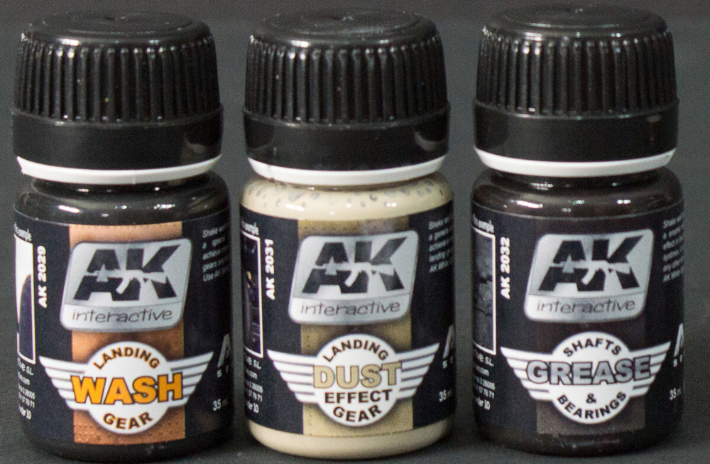 Набор красок AK interactive Aircraft Landing Gear Weathering Set (Air Series)