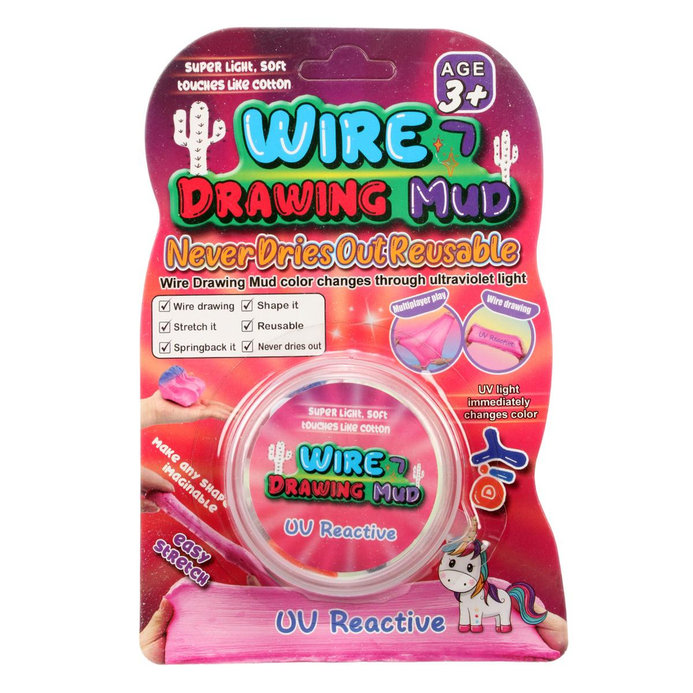 Лизун тянучка меняет цвет от света, фонарик в комплекте, лизун 6 г, с-30771