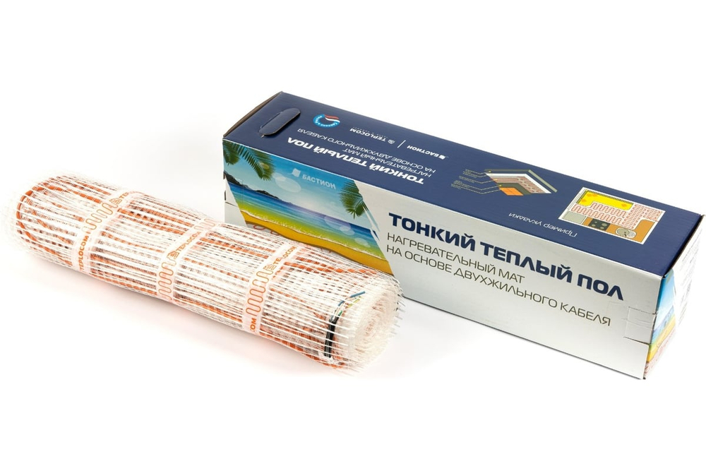 Маты нагревательные двужильные TEPLOCOM МНД-8,0-1280 Вт