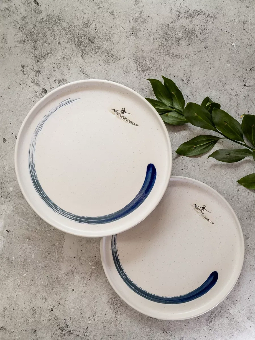 Тарелка с бортиками, Серфер, диаметр 20 см - 6 шт.