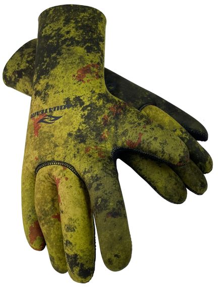 Перчатки Aquateam Anatomic Jako 7 мм ультраспан/открытая пора зеленый камуфляж