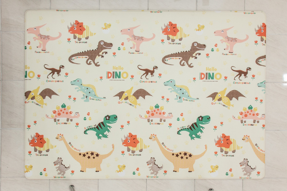 Игровой двусторонний коврик FunnyLon Dino