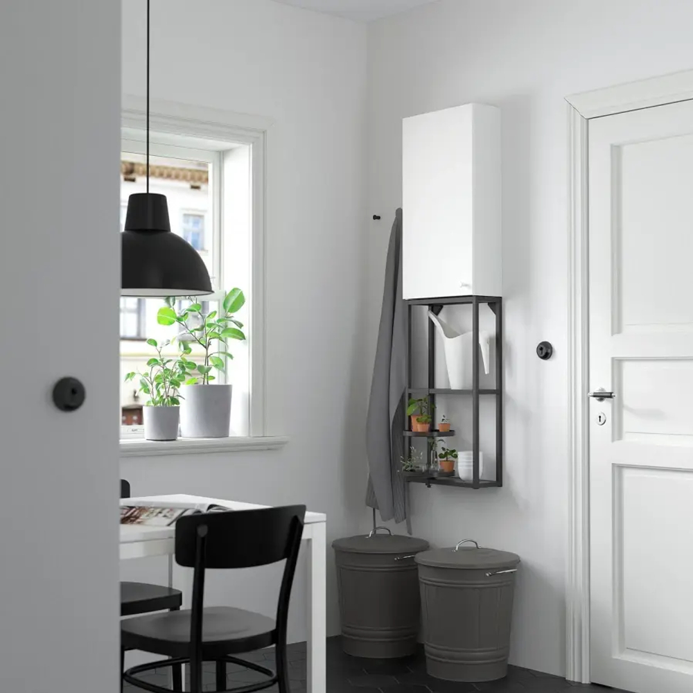 Комбинация - IKEA ENHET/ЭНХЕТ ИКЕА, 150х17х40 см, белый