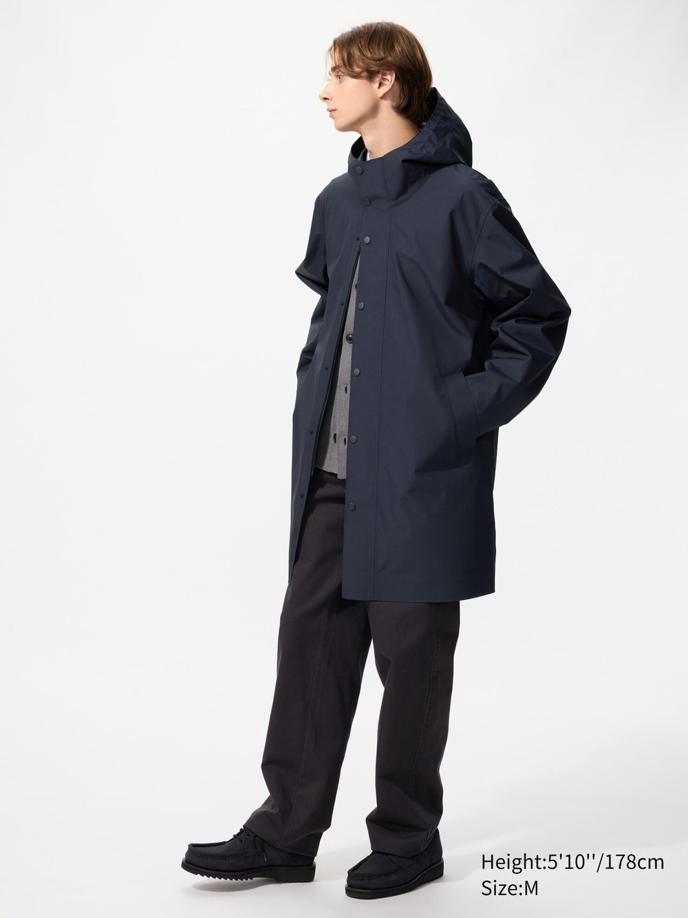 UNIQLO Куртка BLOCKTECH, темно-синий