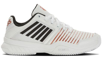 Женские Кроссовки теннисные K-Swiss Court Express - white/black/rosegold