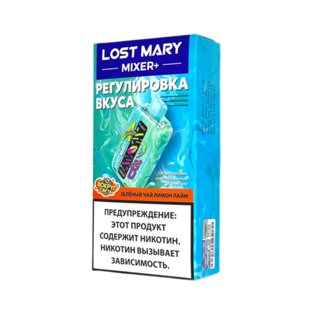 Lost mary Mixer+ Лимон-лайм/Зелёный чай 25000 затяжек 20мг (2%)