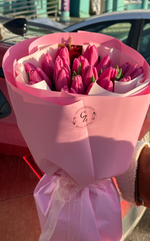 Розово-фиолетовые 19 шт