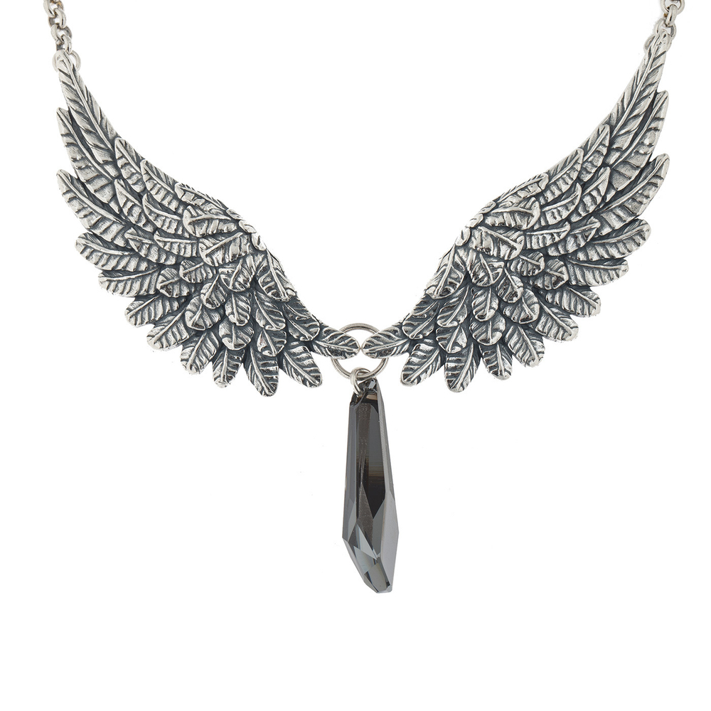 "Шазар" колье в серебряном покрытии их коллекции "Двойная игра" от Jenavi