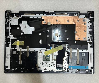 Верхняя панель с клавиатурой (топкейс) для ноутбука Lenovo Yoga 520-14IKB серая, с подсветкой, раскладка - русская (5CB0N67397)