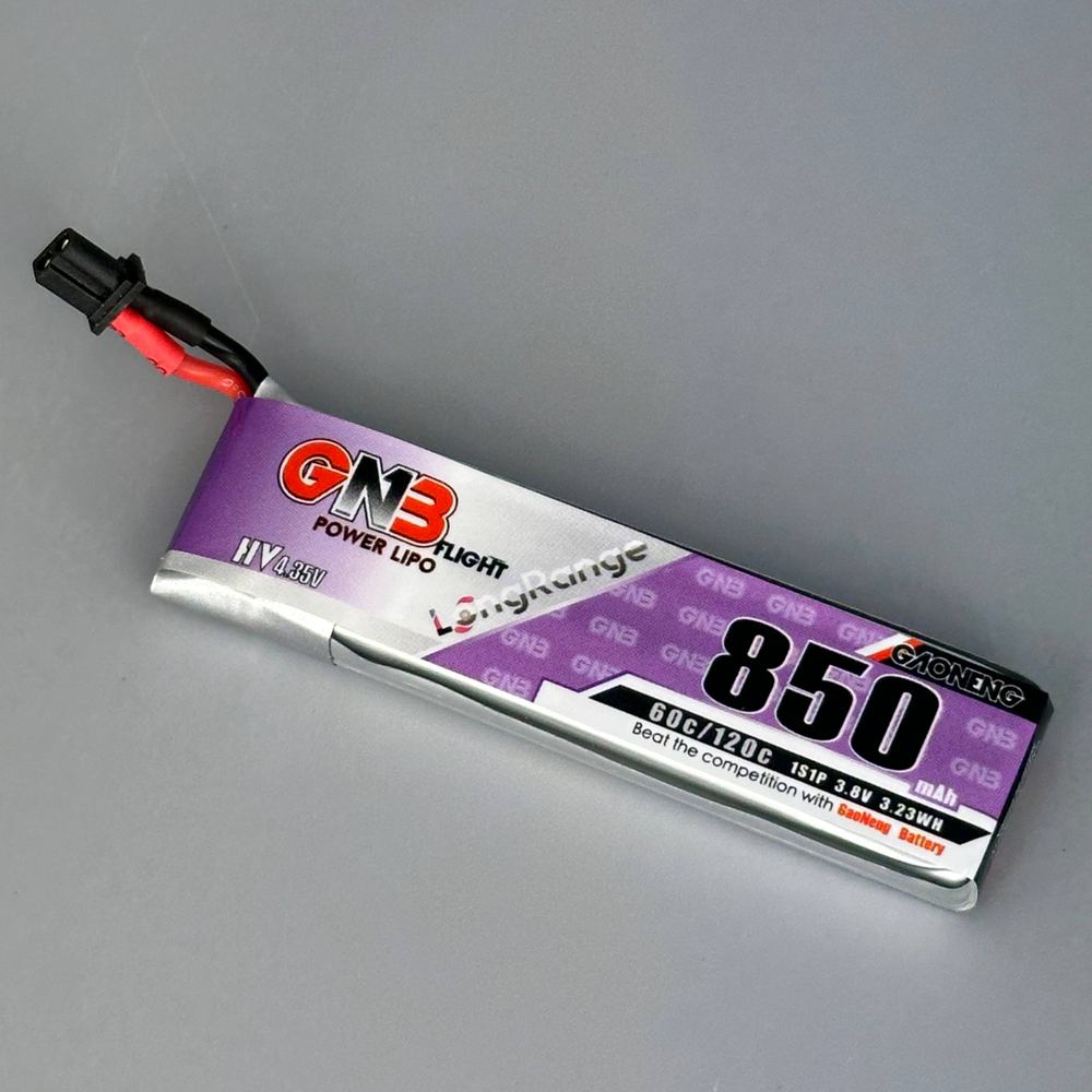 Аккумулятор GNB 850mah 1S 60C HV (A30) с кабелем