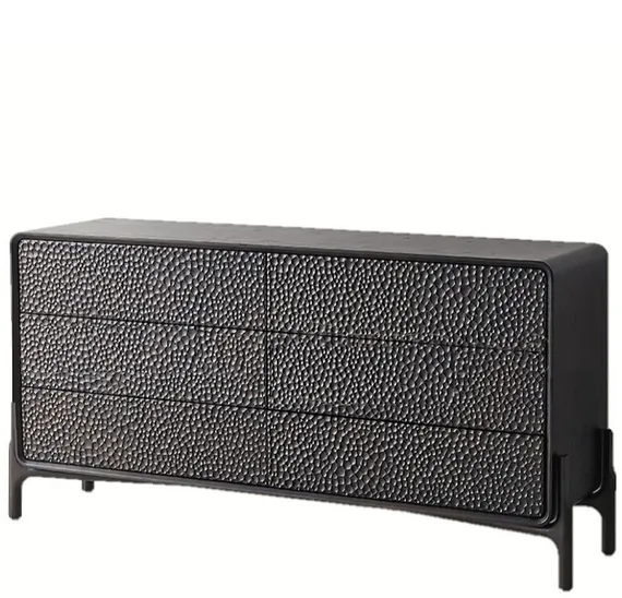 Комод G38, 160х78 см, черный шпон ясеня