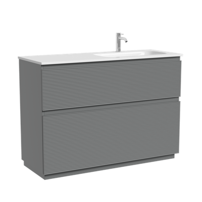 Тумба напольная SANCOS Folk Floor правая 1190х445х850, c двумя ящиками оснащенными доводчиками, Ergraut soft, арт.FL120FRES