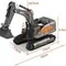Металлический гусеничный экскаватор HUI NA TOYS масштаб 1:50 - HN1721
