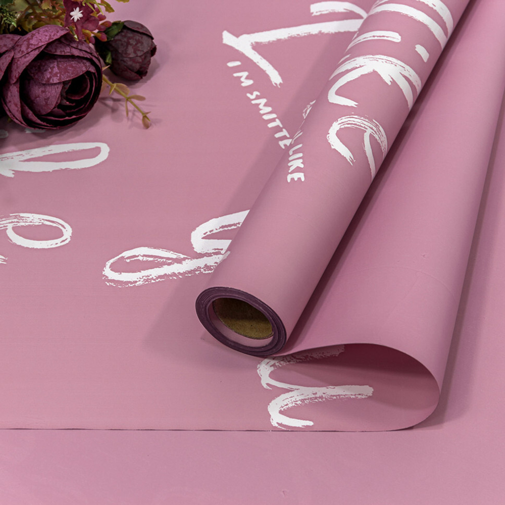 Пленка В листах 20 шт 57 х 57 см "I like you" (Сиреневый)