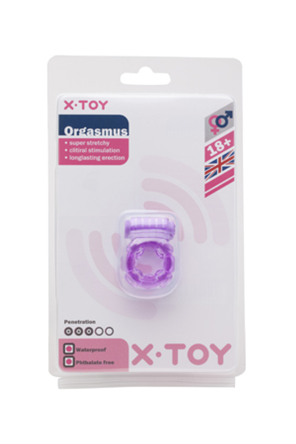 Эрекционное виброкольцо X-Toy Orgasmus III фиолетовое