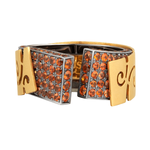 Кольцо с Оранжевыми Сапфирами, R0003-1/42