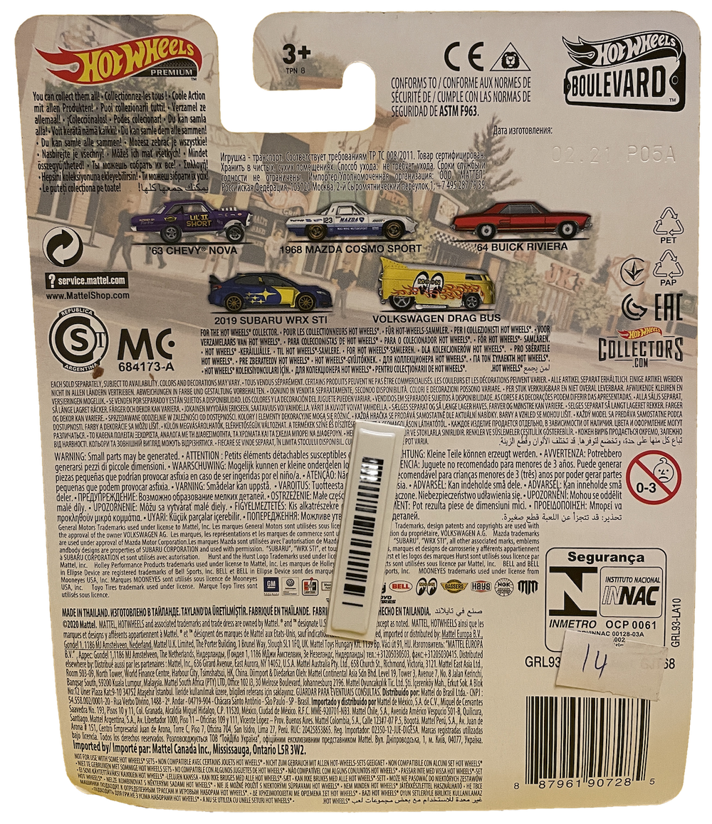 Hot Wheels Premium Boulevard Volkswagen Drag Bus (2021)