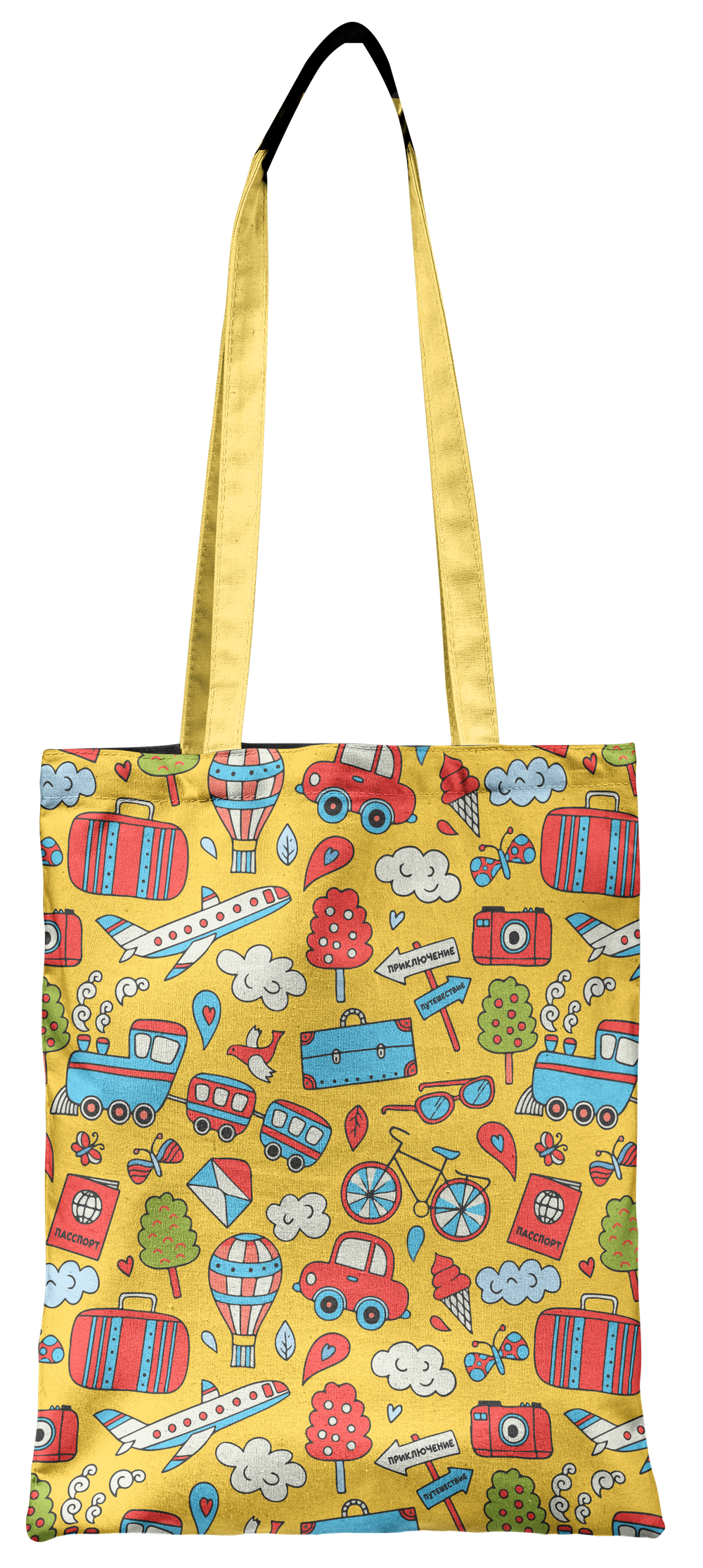Шоппер В отпуск (желтый)