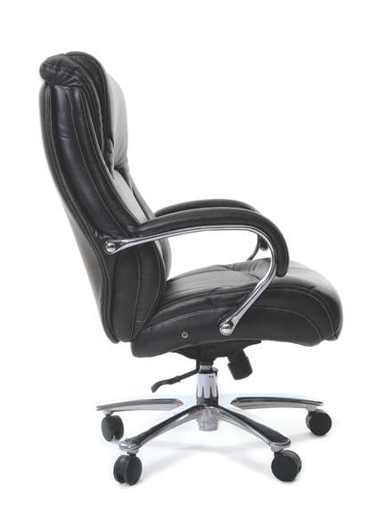 Офисное кресло Chairman 402 Россия нат.кожа/экокожа черная