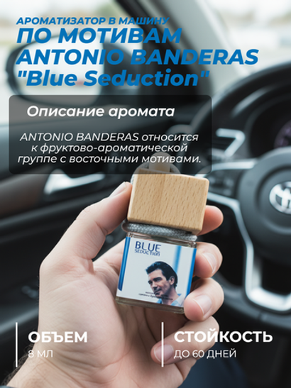 Ароматизатор ANTONIO BANDERAS "Blue Seduction" (подвесной)