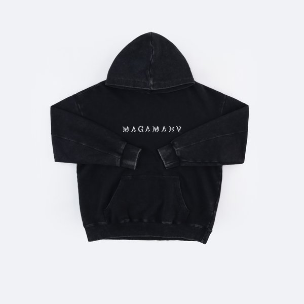 Худи Magamaev Script hoodie (black/washed) артикул: - купить в магазине Дайс