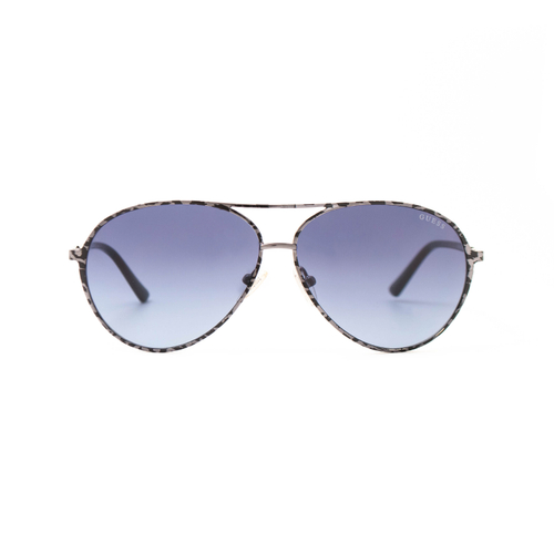 Солнцезащитные очки GUESS 7847 08W авиатор черные с серебром