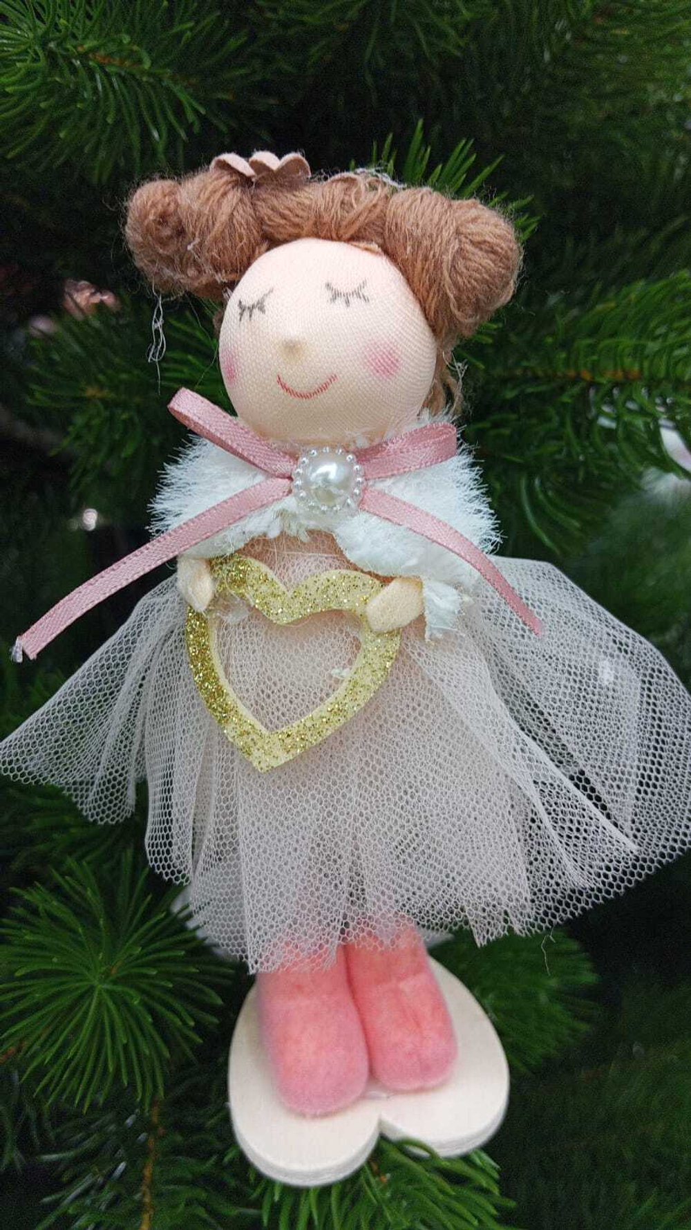 Фигурка декоративная Феечка в розовом 15см, SYWWTSC-5623139