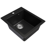 Мойка ML-GM14 КОМФОРТ ультра-черная (344), 420*500*190мм