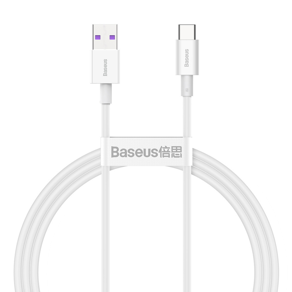 Type-C Кабель Baseus Superior Series Fast Charging Data Cable USB to Type-C 66W 1m - White