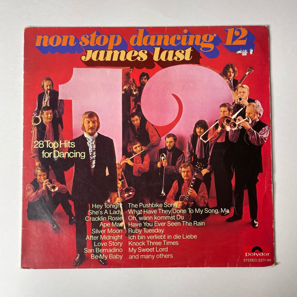 Винтажная виниловая пластинка LP James Last Джеймс Ласт Non Stop Dancing 12 (Germany 1971)