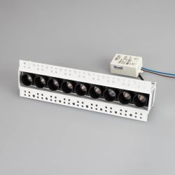 Светильник MS-ORIENT-BUILT-TRIMLESS-TC-S38x277-20W Day4000 (WH-BK, 30 deg, 230V) (Arlight, IP20 Металл, 5 лет) 032226