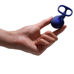 Синий аккумуляторный вибростимулятор на пальцы Sose Lunar LU00107