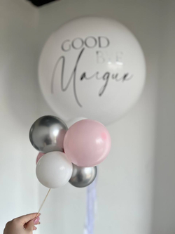 Шар БУМ для лопанья на девичник с фамилией внутри №3305