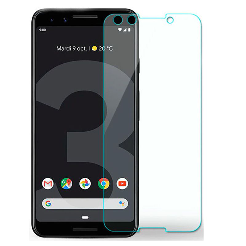 Защитное стекло 3D Full Glue для Google Pixel 3A. 0.3мм черная рамка