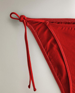 ZARA HOME ОДНОТОННЫЕ ПЛАВКИ-БИКИНИ, КРАСНЫЙ