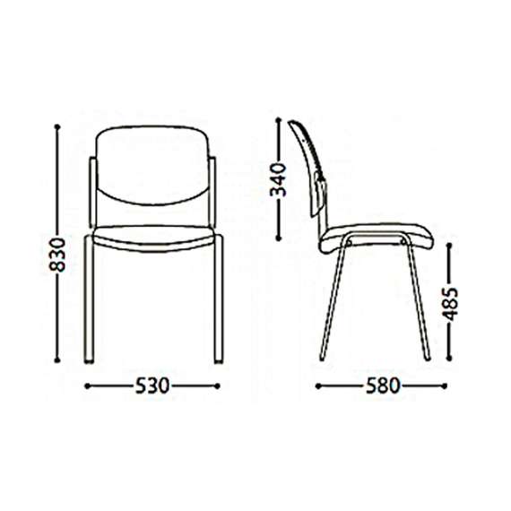Стул Era White кожзам