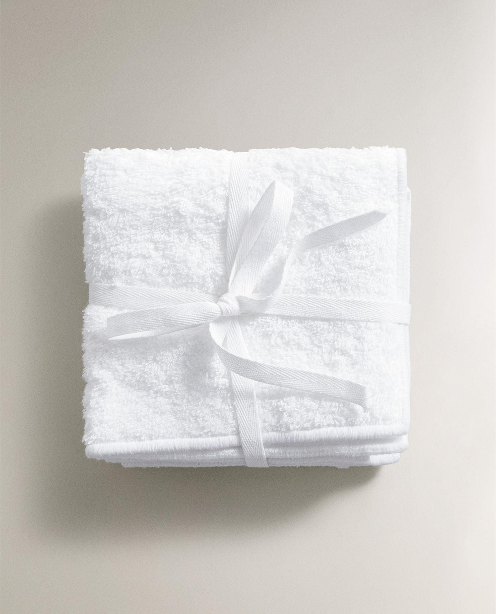 Zara Home - Набор очень мягких полотенец для рук (набор из 2 шт.), белый, 30х30 см