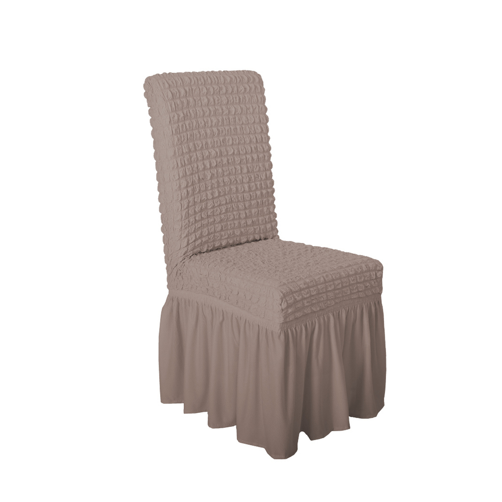 Чехол на стул с оборкой, цвет Капучино